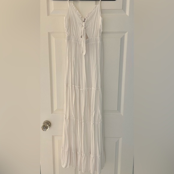 Ardene Dresses & Skirts - Ardene White Tie Front Maxi Dress Boho Cottagecore